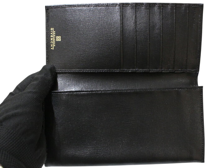 PRADA 黒 クロコレザー 二つ折り財布 未使用に近い Givenchy 