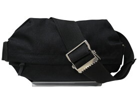 【布袋あり】BOTTEGA VENETA　ボッテガ・ヴェネタ　ボディバッグ　トロンプルイユ　ブラック　シンプル　メンズ　ギフト　プレゼント包装可【中古】松前R56号店