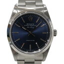 【オーバーホール済】ROLEX　ロレックス　エアキング　14000　X番　1991年頃　自動巻き　SS　ブルー　メンズ　レディース　ユニセックス　腕時計　ウォッチ　プレゼント包装　ギフト【中古】松山朝生田店