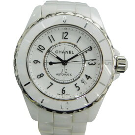 CHANEL　シャネル　J12　H0970　自動巻き　オートマチック 200m防水　日付表示　デイト　ホワイトセラミック　メンズ　レディース　ユニセックス　腕時計　ウォッチ　プレゼント包装　ギフト【中古】新居浜店