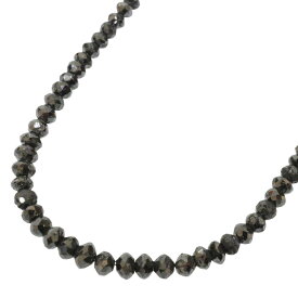 ブラックダイヤモンドネックレス　Pt850　プラチナ　25.27ct　40cm　5.6g　レディース　ウィメンズ　ジュエリー　アクセサリー　お洒落　シンプル　レディース　ギフト　プレゼント包装可　【中古】松前R56号店
