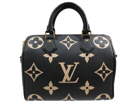 【ショルダーストラップあり】LOUIS VUITTON　ルイ・ヴィトン　スピーディ・バンドリエール25　M58947　モノグラムアンプラントレザー　ブラック　ベージュ　バイカラー　ショルダーバッグ　ハンドバッグ　レディース　ギフト　プレゼント包装可【中古】松山久万ノ台店