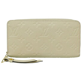 LOUIS VUITTON　ルイ・ヴィトン ジッピーウォレット　M82212　モノグラム・アンプラント　長財布　ロングウォレット　クレーム　クリーム系　ゴールド金具　レディース　ウィメンズ　LV 人気 プレゼント包装可【中古】新居浜店
