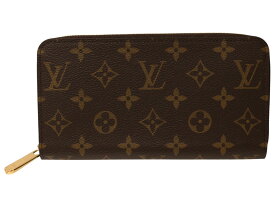 【箱・布袋付】LOUIS VUITTON　ルイ・ヴィトン　ジッピーウォレット　M42616　モノグラム　メンズ　レディース　ユニセックス　ブラウン　ウォレット　ラウンドファスナー財布　長財布　ギフト　プレゼント包装可【中古】松前R56号店