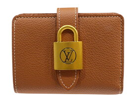 【箱・布袋あり】LOUIS VUITTON　ルイ・ヴィトン　ポルトフォイユ・ロウキー・コンパクト　M12148　コニャック　ブラウン　カウハイドレザー　パドロック　二つ折り財布　ウォレット　レディース　ギフト　プレゼント包装可【中古】松山久万ノ台店