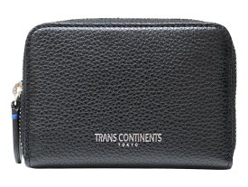 【箱・ネックレストップ付き】TRANS CONTINENTS　トランスコンチネンツ　小銭入れ　コインケース　ブラック　レザー　メンズ　シンプル　人気　プレゼント包装　ギフト【中古】松山朝