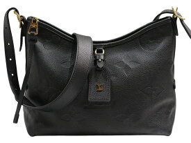 LOUIS VUITTON　ルイ・ヴィトン　キャリーオールジップNM　PM　M46288　ショルダーバッグ　モノグラム・アンプラント　レザー　ブラック　ノワール　肩掛け　斜め掛け　レディース　LV　ギフト　プレゼント包装可【中古】松山久万ノ台店