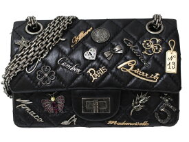 CHANEL　シャネル　マトラッセ2.55　ダブルフラップ　チェーンショルダーバッグ　ヴィンテージ　カーフ　ブラック　シルバー　ショルダーバッグ　スタッズ　ミニバッグ　　レディース　ギフト　プレゼント包装可【中古】松前R56号店