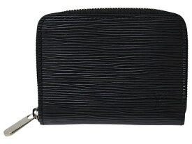 【箱・布袋あり】LOUIS VUITTON　ルイ・ヴィトン　ジッピー・コインパース　M60152　エピ　エピ・レザー　ノワール　ブラック　シルバー金具　メンズ　ウォレット　ファスナー開閉式　コインケース　小銭入れ　ギフト　プレゼント包装可【中古】松前R56号店