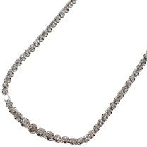 楽天市場】ダイヤモンド 3CT PT テニスネックレスの通販