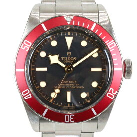 【オーバーホール・ポリッシュ済み】TUDOR　チューダー　ヘリテージブラックベイ　79230R　自動巻き　ブラック文字盤　ステンレス　200m防水　41mm　紳士　メンズ　人気　腕時計　ウォッチ　プレゼント包装　ギフト【中古】松山朝生田店