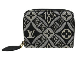 【箱・布袋あり】LOUIS VUITTON　ルイ・ヴィトン　ジッピー・コインパース　M69997　モノグラム・ジャガード　Since1854　ブラック×ホワイト　コインケース　小銭入れ　ウィメンズ　レディース　メンズ　ユニセックス　ギフト　プレゼント包装可【中古】松山久万ノ台店