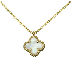 【箱あり】Van Cleef＆Arpels　ヴァンクリーフ＆アーペル　VCARF69100　Au750　スウィート アルハンブラ ペンダント　イエローゴールド　ブランドジュエリー　アクセサリー　レディース　シンプル　プレゼント包装　ギフト【中古】新居浜店