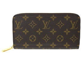 【箱・布袋付】LOUIS VUITTON　ルイ・ヴィトン　ジッピー・ウォレット　M42616　モノグラム・キャンバス　ブラウン系　メンズ　レディース　ユニセックス　長財布　ラウンドファスナー　ゴールド金具　ギフト　プレゼント包装可【中古】松前R56号店