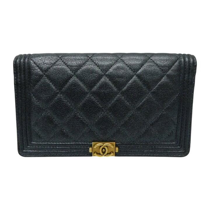 楽天市場】【箱・ギャラあり】CHANEL シャネル ボーイシャネル二つ折り 
