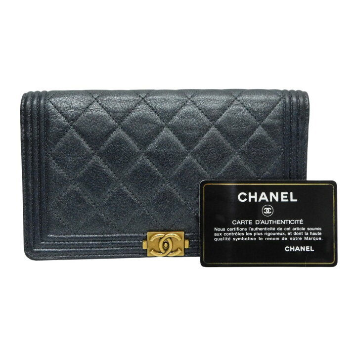 楽天市場】【箱・ギャラあり】CHANEL シャネル ボーイシャネル二つ折り 