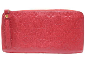 LOUIS VUITTON　ルイ・ヴィトン　ジッピーウォレット　M63691　モノグラム　アンプラント　スカーレット　レッド　赤　ロングウォレット　長財布　ゴールド金具　ラウンドファスナー　レディース　定番　人気　ギフト　プレゼント包装可【中古】松山久万ノ台店