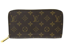 【布袋付】LOUIS VUITTON　ルイ・ヴィトン　ジッピーウォレット　コクリコ　M41896　 ロングウォレット　　　ラウンドファスナー　長財布　ブラウン　メンズ　レディース　ユニセックス　定番　LV　人気　シンプル　ギフト　プレゼント包装可【中古】松前R56号店