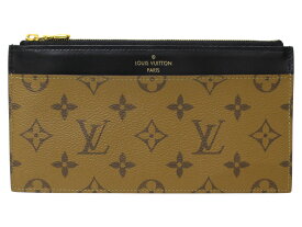 LOUIS VUITTON　ルイ・ヴィトン　スリムパース　M80390　モノグラム・リバース　ブラウン　ブラック　財布　クレジットカードケース　ポーチ　レディース　メンズ　ウィメンズ　ギフト　人気　プレゼント包装可【中古】松前R56号店