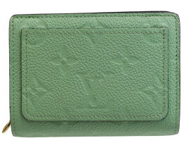 LOUIS VUITTON　ルイ・ヴィトン　ポルトフォイユ・クレア　M82049　モノグラム・アンプラント　レザー　グリーン　緑　二つ折り財布　コンパクト財布　ウォレット　ゴールド金具　ウィメンズ　レディース　ギフト　プレゼント包装可【中古】松山久万ノ台店