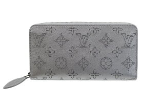 【箱・布袋あり】LOUIS VUITTON　ルイ・ヴィトン　ジッピー・ウォレット　M26940　マヒナ　ラウンドファスナー長財布　シルバー　メンズ　レディース　ユニセックス　定番　LV　人気　シンプル　ギフト　プレゼント包装可【中古】松山久万ノ台店