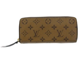 LOUIS VUITTON　ルイ・ヴィトン　ポルトフォイユ・クレマンス　M82336　モノグラム・リバース キャンバス　ブラウン　ゴールド金具　ロングウォレット　長財布　ラウンドファスナー　ウィメンズ　レディース　ギフト　プレゼント包装可【中古】松山久万ノ台店