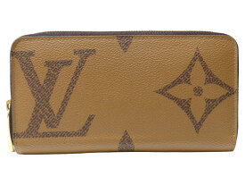 【箱・布袋あり】LOUIS VUITTON　ルイ・ヴィトン　ジッピーウォレット　M69353　ジャイアント・モノグラム　ブラウン系　長財布　ロングウォレット　レディース　メンズ　ユニセックス　LV　人気　ギフト　プレゼント包装可【中古】松山朝生田店