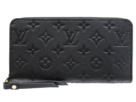【箱・布袋あり】LOUIS VUITTON　ルイ・ヴィトン　ジッピー・ウォレット　M61864　モノグラム・アンプラント　ノワール　ブラック　黒　レザー　ロングウォレット　長財布　ユニセックス　メンズ　レディース　ギフト　プレゼント包装可【中古】松山久万ノ台店
