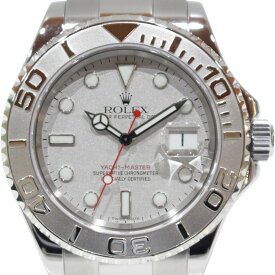 【オーバーホール・ポリッシュ済】ROLEX　ロレックス　ヨットマスター　ロレジウム　16622　自動巻き　デイト　Z番　2007年　SS　Pt　プラチナ　シルバー　メンズ　腕時計　ウォッチ　プレゼント包装　ギフト【中古】松山久万ノ台店