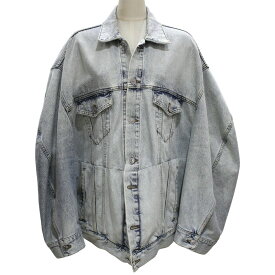 BALENCIAGA　バレンシアガ　オーバーサイズデニムジャケット　706654　サイズ1　日本サイズXXS～S　デニム　コットン　ブルゾン　トップス　服　メンズ　定番　人気　ギフト　プレゼント包装可【中古】松前R56号店