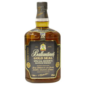 【未開封】バランタイン12年　ゴールドシール　スコッチウイスキー　モルト・グレーン　1000ml　1L　アルコール43%【古酒・中古】松前R56号店