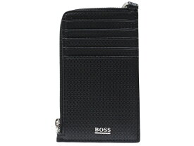 【箱・ショルダーストラップあり】HUGO BOSS　ヒューゴ・ボス　ショルダー付きカードケース　ブラック　カード入れ　コインケース　小物入れ　小銭入れ　肩掛け　ストラップ付き　メンズ　プレゼント包装　ギフト【中古】松山久万ノ台店