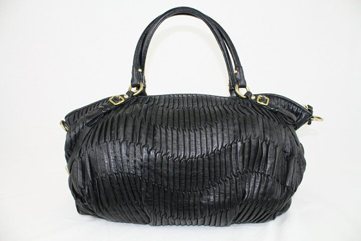楽天市場】COACH コーチ マディソンギャザードレザー 16264 黒 レザー 
