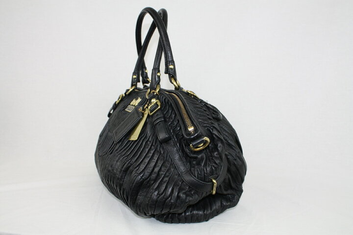 楽天市場】COACH コーチ マディソンギャザードレザー 16264 黒 レザー 