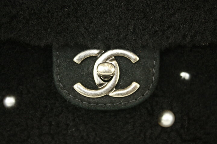 楽天市場】CHANEL パールエンブロイダリーシャーリングバッグ ムートン 