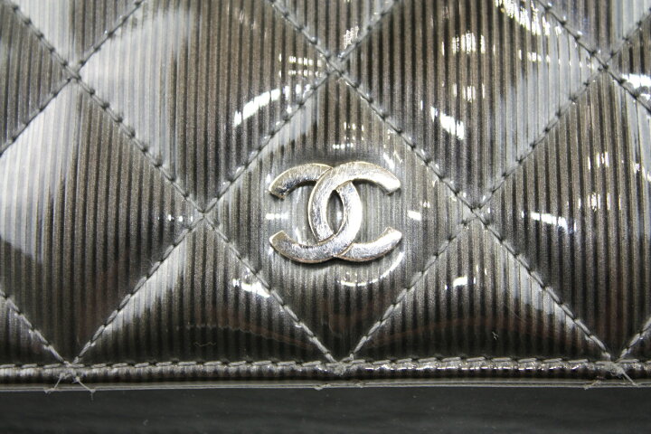 楽天市場】CHANEL シャネル 二つ折り長財布 マトラッセ エナメル  