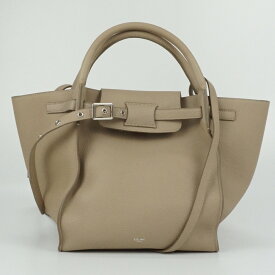 CELINE　セリーヌ　189313A　スモールロングストラップ　ベージュ系　ハンドバッグ　肩掛けバッグ　斜め掛けバッグ　2WAY　ベルト開閉　レザー　レディースバッグ　【中古】