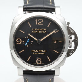 O.PANERAI　オフィチーネパネライ　PAM01312　ルミノールマリーナ　ブラック　アリゲーターレザーベルト　自動巻き　オートマチック　44mm　2020年2月印　メンズ時計　腕時計　【中古】