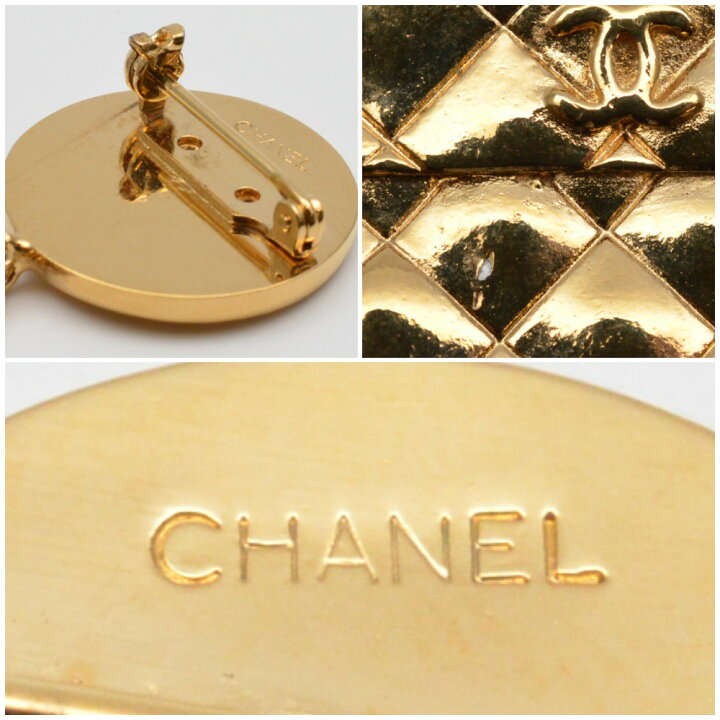 楽天市場】CHANEL シャネル マトラッセバッグモチーフ ブローチ 