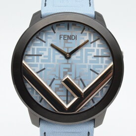FENDI　フェンディ　71000L　ラナウェイ　ライトブルー　ステンレス×レザーベルト　クォーツ　電池式　40mm　メンズ時計　腕時計　【中古】
