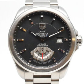 【楽天スーパーSALE20％OFF 4日20：00～11日1：59】TAG-HEUER　タグホイヤー　WAV511A.BA0900　グランドカレラキャリバー6　ブラック　自動巻き　オートマチック　40mm　100M防水　デイト表示　メンズ腕時計　腕時計　【中古】