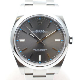 ROLEX　ロレックス　114300 オイスターパーペチュアル39 ダークロジウム　グレー　ランダム番　自動巻き　オートマチック　メンズ時計　腕時計　【中古】