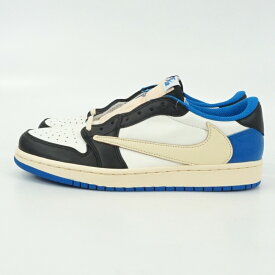 NIKE　ナイキ　NIKE×Travis Scott×Fragment　AIR JORDAN1 LOW OG SP　DM7866-140　ブルー/ブラック/オフホワイト　サイズ24.5cm　エアジョーダン1×トラヴィス・スコット×フラグメント　レディース　ボーイズ　コラボレーション　藤原ヒロシ　限定品　未使用　【中古】