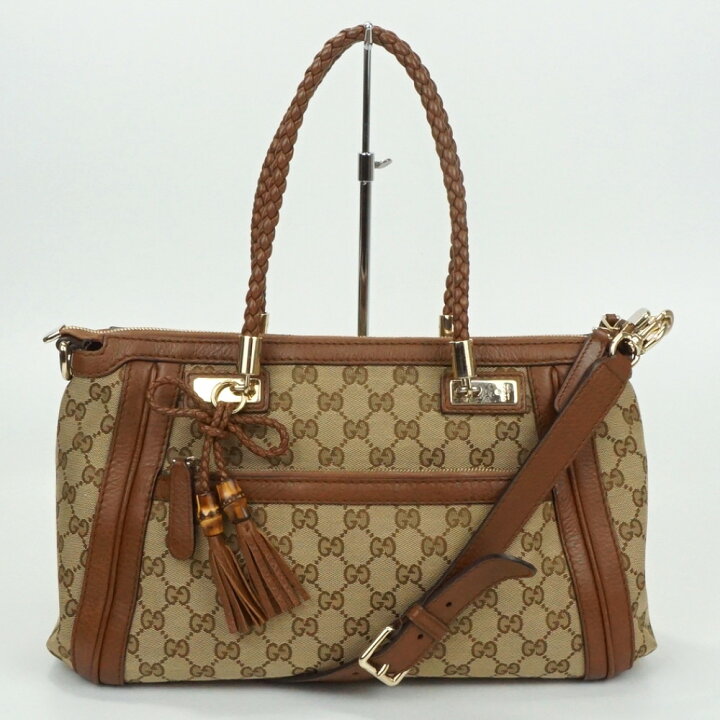 楽天市場】GUCCI グッチ 282300 ベラ 2WAYバッグ レザー ベージュ系  