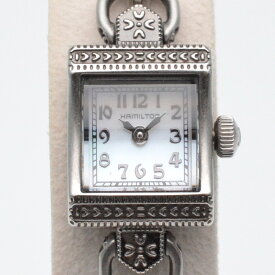 HAMILTON　ハミルトン　H31221713　アメリカンクラシックヴィンテージ　レディーハミルトン　ホワイトシェル文字盤　シルバー　クオーツ　ステンレススチール　腕周り約19.5cm　レディース　メンズ　腕時計　【中古】