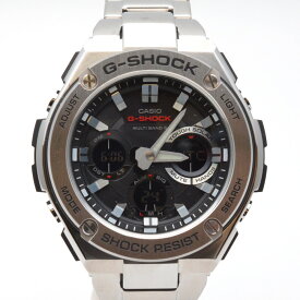 CASIO　カシオ　GST-W110D-1AJF　G-SHOCK Gスチール ソーラー電波　クォーツ　52mm　アナデジ表示　耐衝撃構造　フルオートカレンダー　メンズ時計　腕時計　【中古】