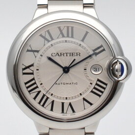 CARTIER　カルティエ　W69012Z4　バロンブルーLM　シルバー文字盤　自動巻き　デイト表示　ケース42mm　OH・仕上げ済み　メンズ腕時計　【中古】