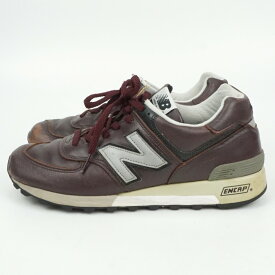 NEW BALANCE　ニューバランス　M576　コードバン USA製スニーカー　ブラウン　茶　サイズ表記UK7　日本サイズ25.5cm程度　メンズシューズ　アパレル　【中古】