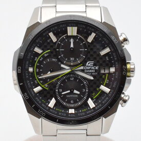 CASIO　カシオ　EQW-A2000　EDIFICE　エディフィス　ソーラー時計　クォーツ　電池式　ブラック　43.8mm　クロノグラフ　メンズ時計　腕時計　【中古】