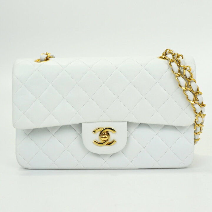 楽天市場】CHANEL シャネル A01113 WチェーンWフラップ ラムスキン 